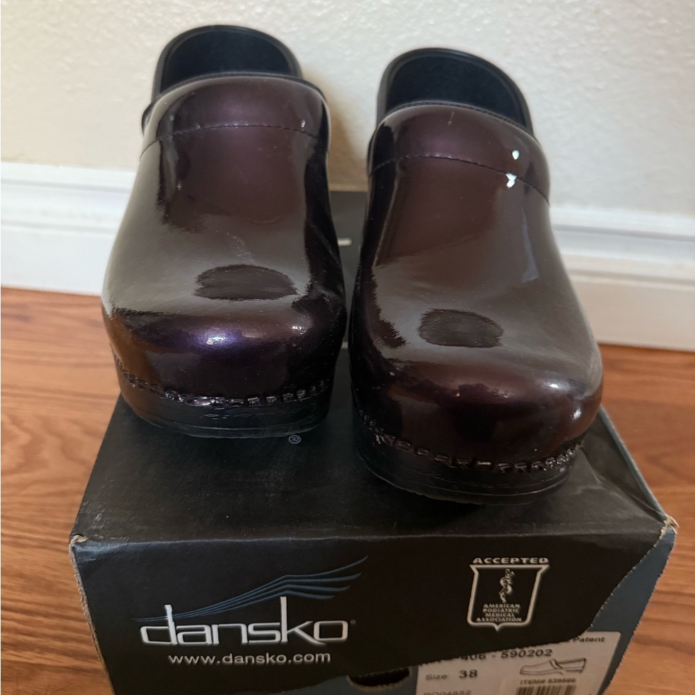 Dansko Professional Purple Pearlized Patent